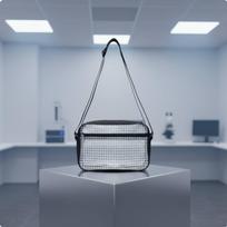 Anti Cleanroom Bag CleanTransparent PVC Tool Backpack Easy to Transparent Shoulder for 8 Inch gray