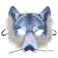 Realistiška Helovino vakarėlio kaukė PVC Karnavalinė vakarėlio kaukė Aukštos kokybės persirengimo kaukės Wolf gray