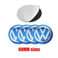 4PCS 70/80/90/100/120MM Car Wheel Center Hub Cap Emblem Stickers for Volkswagen VW Golf 6 7 MK4 TSI TDI Magotan B5 B6 B7  u6 GTD
