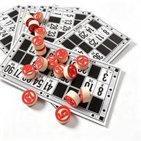 90-Piece Lotto Bingo Chess Number Game in Box