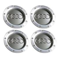 4 vnt. ratlankio centrinis dangtelis Rato dangteliai Audi A3 A4 B5 A6 S4 B6 TT A8 Quattro Emblemui 4E0601165A 8E0601165H Automobilio priedai gray