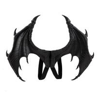 PU Nailono Reguliuojami Velnias Drakonas Sparnai Kostiumas Cosplay Karnavalui Mardi Gras Kaukės Baliui Scenos Pasirodymui Nuotraukų Rekvizitas juoda