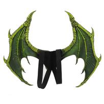 PU Nailono Reguliuojami Velnias Drakonas Sparnai Kostiumas Cosplay Karnavalui Mardi Gras Kaukės Baliui Scenos Pasirodymui Nuotraukų Rekvizitas žalia