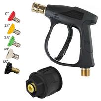 Karcher Kach K Series 1/4 Cleaning Water Gun Car Wash Water Gun M22 Quick Plug Live Connection Household High Pressure Short Gun black