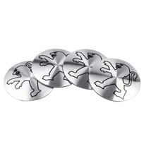 56/60/65mm Automobilio emblema Ratlankio centrinės dalies dangtelis Ženklelio dangteliai Lipdukas Decal Aksesuarai Peugeot 308 408 508 RCZ 208 3008 2008 108