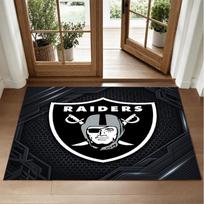 Las Vegas Raiders Design Crystal Velvet Rug Soft Decorative Mat for Bedroom Entrance 40cmx60cm brown