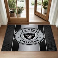 Las Vegas Raiders Design Crystal Velvet Rug Soft Decorative Mat for Bedroom Entrance 60cmx90cm