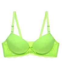 Moteriškos besiūlės liemenėlės Sexy Push Up Bralette apatinis trikotažas Belaidis moteriškas apatinis trikotažas madingos liemenėlės 85A žalia