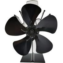 Termoelektrinis savaime įsijungiantis penkių mentelių ekologiškas židinio ventiliatorius (Juoda) Net weight 450g black