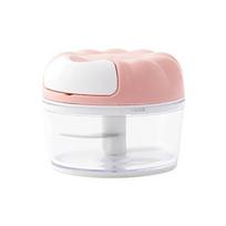 Mini Food Garlic Vegetable Grinder Chopper Mincer Crusher Press Portable Kitchen Gadget Multifunctional Onion Vegetable Machine beige