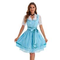 Bavariška taškuota Oktoberfest etninė suknelė L blue