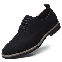 Vyriški oficialūs batai Didelio dydžio Vyriški Oksfordo batai Suede Vyriški laisvalaikio batai Suvarstomi Plokščiapadžiai Patogūs Universalūs Zapatos Para Hombres 40 black