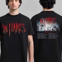 In Flames Latin America 2026 Tour Graphic Tee Hooded Reaper Art Melodic Death Metal Streetwear Casual Unisex M brown