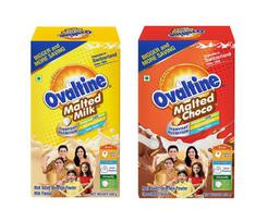 OVALTINE Malted Health Drink Milk Powder, Health Choco Drink for Kids & Adults, Nutrition Vitamins & Minerals, Malted Milk 450g BIB+ Malted Choco yellow