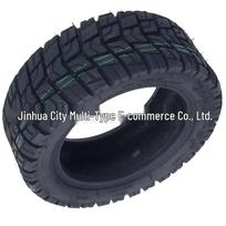 11-inch Wear-Resistant Off-Road Electric Scooter Tire with 90/65-6.4 Inner Tube Universal Inner Tube Bent Valve for 90/65-6.5 black
