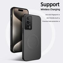 Xiaomi 13T/13T Pro Carbon Fiber Leather Lens MagSafe Magnetic Case Xiaomi 13TPro pilka