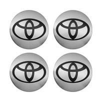 56mm 4Pcs Car Wheel Center Hub Cap Badge Sticker Cover Accessories For Toyota Prado Aqua Hilux Rav4 Camry Prius TRD Venza GR Spo 4Pcs 56mm Sticker