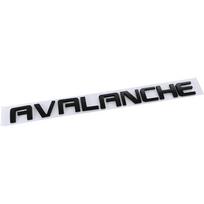 ABS Chevrolet AVALANCHE Logotipui Automobilio Raidės Emblema Galinės Bagažinės Lipdukai Ženklelis Automobilio Išorės Stiliaus Apdaila matinė juoda spalva