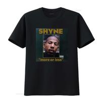 Shyne More Or Less Rap Album Cover T Shirt Stylish Music Inspired Vintage Washed Versatile Unisex Top For Everyday Wear 4XL black