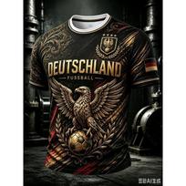 Vasariniai naujo dizaino vokiečių futbolo treniruočių marškinėliai - 3D spausdinti kvėpuojantys greitai džiūstantys marškinėliai šeimos versijai, vaikams 5XL