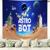 Astro bot Sieninė gobelenas Estetiškas sienos kabinamas Spausdinto audinio pledas Dekoratyviniai gobelenai miegamajam svetainei namų dekoras 150cm x 200cm