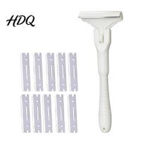 Pork Skin Cleaner Pig Hair Removal Tool T-Shaped Handle Stainless Steel Blade Scraper Meat Surface Easy Fat Tool for Processing And Scraping Kitchen Small