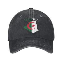 Algeria Flag Map Sun Baseball Cap  Men Women Print Trucker Hat Summer Stylish Outdoor Sport Sunscreen Baseball Caps One Size gray