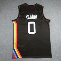 Embroidered Portland Trail Blazers Damian Lillard 0 Basketball Jersey Men Women Breathable Bamboo Charcoal Fiber Sport Shirt Medium