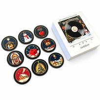 Kalėdos Mini Vinilinė Plokštelė Muzikos Grotuvas Magnetinis Muzikos Grotuvas Šaldytuvo Dekoras 2