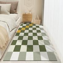 Naktinio staliuko kilimėlis Miegamojo lengvo prabangos namų kambario Naktinio staliuko kilimėlis Ilgas kilimėlis Svetainės Neslystantis Paprastas 40x120cm gray