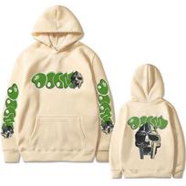 Hip Hop Rapper Mf Doom Madlib Madvillain Mask Art Aesthetic Casual Hoodie Vintage Pullovers Hoodie Clothes Sweatshirts for Men L beige