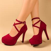 Moterų bateliai su aukštu kulnu, kryžmai surišami dirželiu aplink kulkšnį, vestuvių vakarėlio batai, platforma, suknelių batai moterims, aukštakulniai, zomšiniai, didelio dydžio aukštakulniai, moteriški 42 brown
