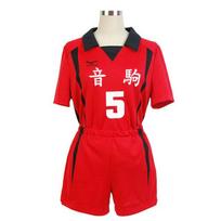 Scione Anime Nekoma Kozume Kuroo Tetsuro Cosplay kostiumas Haikiyu tinklinio kamuolio komandos sportinės aprangos uniforma XXL red