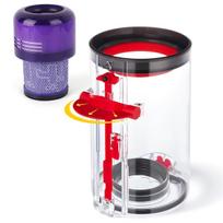 Patobulintas konteinerio pakeitimas Dyson V11 V15 SV14 SV15 SV22 dulys siurbliui su HEPA filtru CHINA red