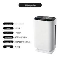Pet Hair Negative Ion Air Purifier: Removes Formaldehyde, Secondhand Smoke, and Bacteria for Home Use gray
