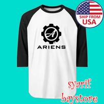 Ariens Tractor Men#039;s Raglan White Black Size S to 2XL Unisex T-Shirt M white