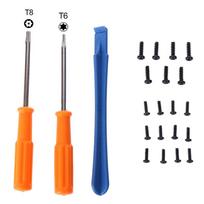 Game Tools Kit For Xbox One X S Slim/ Elite Gamepad Controller Torx T8H T6 Screwdriver Tear Down Repair Tool with Screws blue