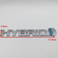 3D ABS HYBRID Car Letter Fender Rear Bumper Trunk Side Emblem Sticker Badge Decal styling auto Accessories black