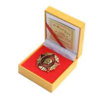 Chairman Mao's emblem, pin, pentagram, merit medal, shape, retro commemorative chest badge, gift diameter 3.5CM retro five-pointed star medal 3.5cm