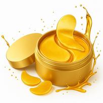 HBKOH 24K Gold Under Eye Patches - 60 Pcs Eye Mask for Dark Circles, Puffy Eyes, Wrinkles & Hydration - Eye Gel Pads for Women & Men yellow