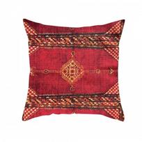 Vintage Bohemian Kilim Pattern Throw Pillow Case Rich Red Ethnic Tribal Geometric Rustic Home Decor & Cozy Living Spaces Peach skin 18*18(CM)-1Pcs gray
