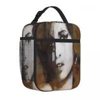 Bestselling Amy Winehouse Love Is A Losing Game Paul Lovering Handheld Bento Bag Beach Outing Sports Lunch Bag One Size gray