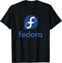 Linux Fedora Tshirt White Tagline Logo Open Source Os Tee Tshirt Unisex Summer Streetwear Tops Unisexs Clothing Ropa Hombre XL blue