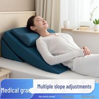 Nuimama plaunama lininė trikampė pagalvė pagyvenusiems žmonėms, didelio tankio, nuo refliukso, naktinio staliuko atlošas Extra Wide - High-Density Sponge