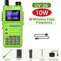 Baofeng UV-26 Walkie Talkie 10W Multi Band AM FM Wireless Copy Frequency 999 Channels Type-C Long Range VOX NOAA Two Way Radio US
