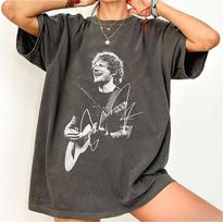 Ed Sheeran Vintage 90s Cotton Short Sleeves Tshirt Gift For Unisex And Unisex 2026 Concert Tee For Fan Gift Fashion Streetwear Tops M gray