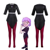 Amity Blight Mokyklos Uniforma Cosplay Kostiumas, Pelėdos Namas Luz Noceda Apranga Suknelė, Anime Vaidmenų Žaidimo Drabužiai Edalyn Stilius S raudona/juoda