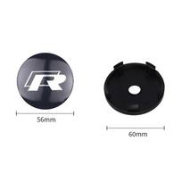 4 vnt. 60MM/63MM/68MM Automobilio ratų centriniai dangteliai Emblema Volkswagen VW R Polo Passat Rline Golf 4 5 6 7 Tiguan Jetta GTI black