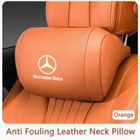 Nappa odos automobilio galvos atramos kaklo atrama sėdynės pagalvė Apsaugo kaklą Mercedes Benz W211 W203 W210 AMG W202 W212 automobilio aksesuarams brown
