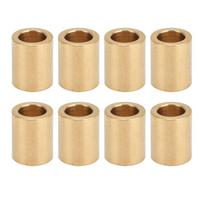 8 vnt. savaime tepuojančių žalvarinių įvorių 8 mm vidinė skylė x 12 mm išorinis skersmuo x 15 mm ilgis Speciali guolio įvorė žalvariniam įvorių slankikliui